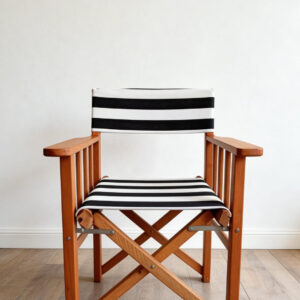 Sillón Director Rayado - Black & White